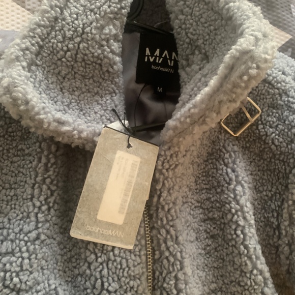 Men’s Teddy Blue Jacket with buckles - Picture 7 of 8